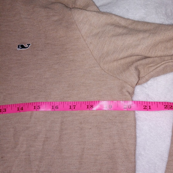 Vineyard Vines Tan Quarterzip Pullover Mens Size Small NWOT 100% Pima Cotton - Picture 6 of 10